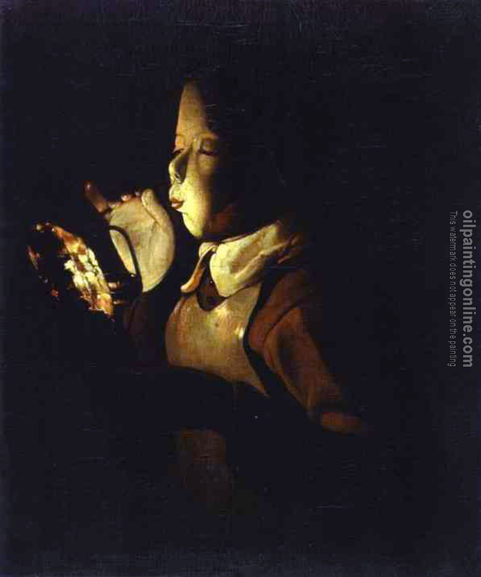 Georges de La Tour - Boy Blowing at Lamp